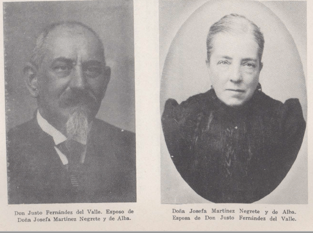 Justo Fernández del Valle Álvarez y esposa.