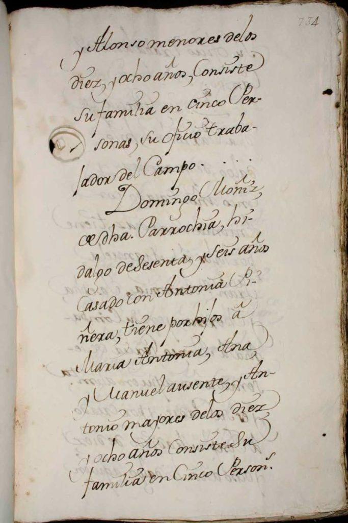 Registro del Catastro del Marqués de la Ensenada de la parroquia de La Magdalena en el concejo asturiano de Villaviciosa.